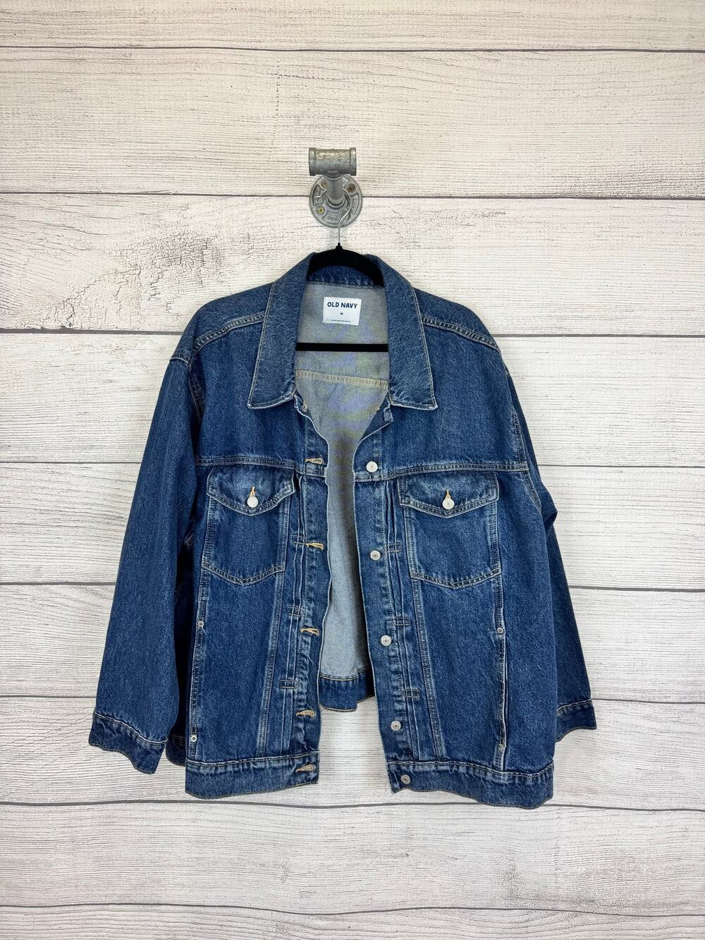 Old Navy Plus Size Dark Wash Classic Denim Jacket Size 4X